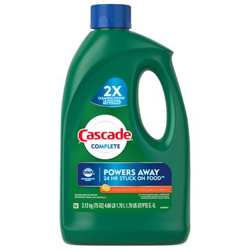 Cascade Complete Auto Dish Detergent Gel, Citrus Breeze