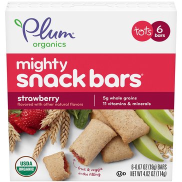 Plum Organics Strawberry with Spinach Mighty 4 Bars