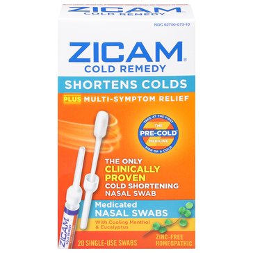 Zicam Cold Remedy Nasal Swabs, 20-Count