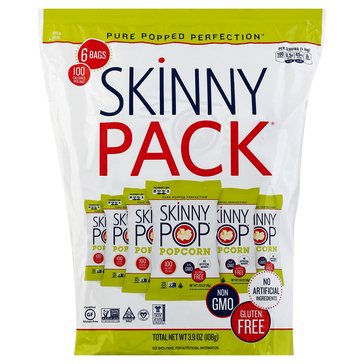 SkinnyPop Skinny Pack Popcorn, 6-Pack