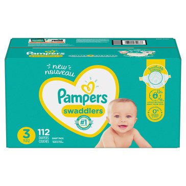 Pampers Swaddlers Size 3 Diapers, 112-count