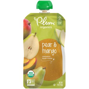 Plum Organics Stage 2 Pear and Mango Baby Food