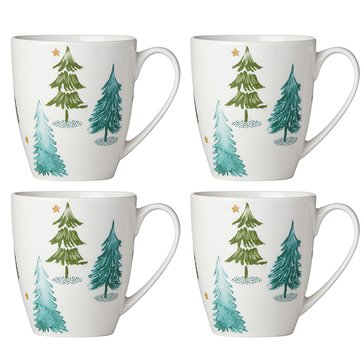 Lenox Balsam Lane Mugs, Set of 4