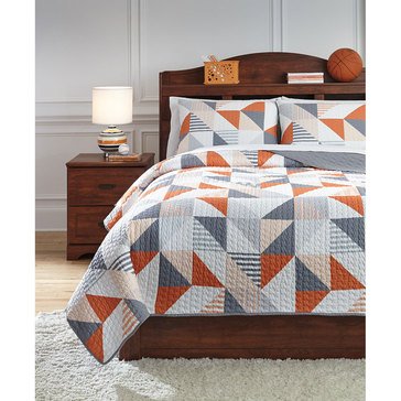 Signature Design By Ashley 2-Piece Layne Coverlet Set, Twin