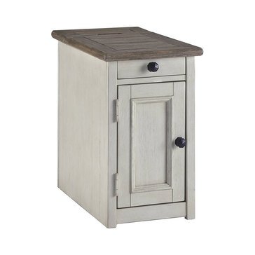 Signature Design by Ashley Bolanburg Chairside End Table with USB Ports & Outlets