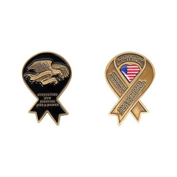 Vanguard Yellow Ribbon Support Our Troops Coin