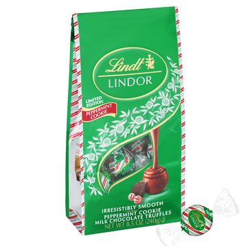 Lindt Holiday Peppermint Cookie Bag 8.5oz_gr