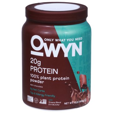 OWYN Plant Based Protein Powder Dark Chocolate 1.2lb