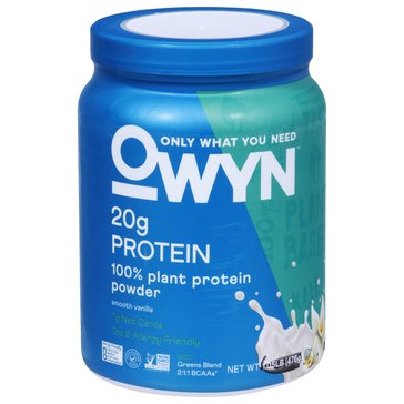 OWYN Plant Based Protein Powder Smooth Vanilla 1.2lb