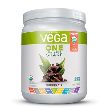Vega One Plant Based Organic All-in-One Powder Chocolate Powder,  9-servings