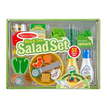 Melissa & Doug Slice and Toss Salad 52 Piece Play Food Set