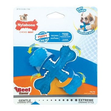 Nylabone Power Chew Puppy X Bone Beef Dog Toy