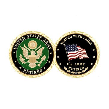 Challenge Coin United States Army Retired Coin