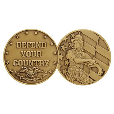 Challenge Coin Uncle Sam Defend Your Country Coin