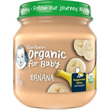 Gerber Organic Banana Jar ,4oz