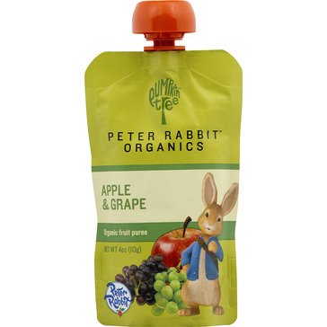 PETER RABBIT ORGANIC APPLE GRAPE 4OZ PCH