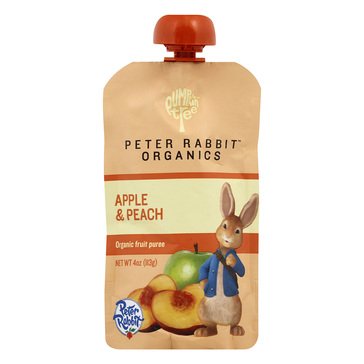 Peter Rabbit Organics Peach & Apple Baby Food Pouch, 4oz