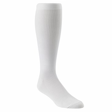 Jefferies White Over-The-Calf Compression Support Dress Socks 1 Pair Style #1010