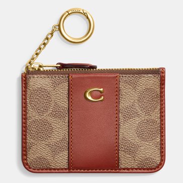 Coach Colorblock Coated Canvas Signature Mini ID Wallet