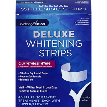 Exchange Select Deluxe Whitening Strips, 20 Treatments