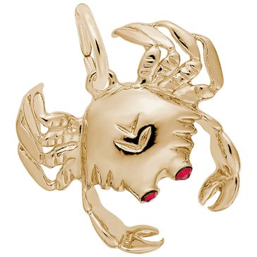 Rembrandt 14K Crab Charm