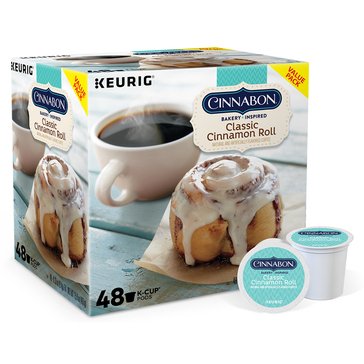 Cinnabon Classic Cinnamon Roll K-Cup Pods, 48-count