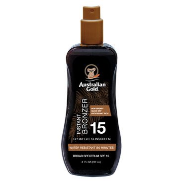 Australian Gold SPF 15 Spray Gel W/ Bronzer