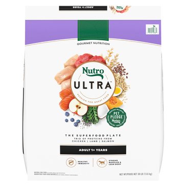 Nutro Ultra Adult with Chicken, Lamb and Salmon Dry Dog Food, 30lb