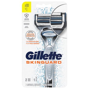 Gillette SkinGuard Men's Razor with 2 Cartridge Refills