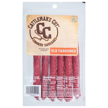 Cattleman's Cut Old Fashioned Smoked Sausage Sticks, 3oz