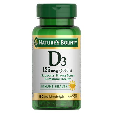 Nature's Bounty Vitamin D5000 IU, 150-count