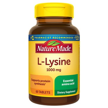 Nature Made L-Lysine 1000mg, 60-count