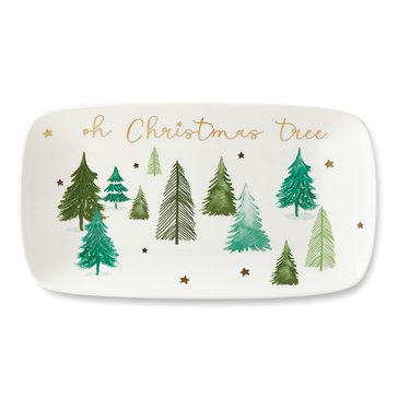 Lenox Balsam Lane Oh Christmas Tree Hors D'oeuvres Tray