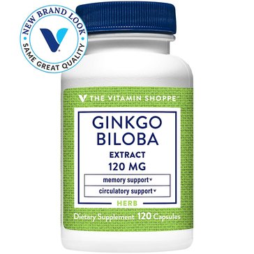 The Vitamin Shoppe Ginkgo Biloba Extract 120 mg, 120 Capsules 