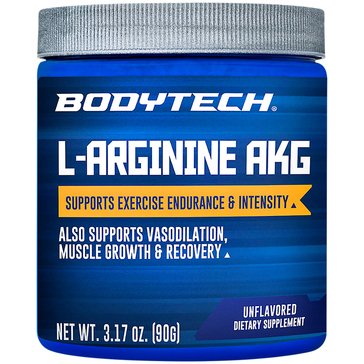 BodyTech L-Arginine AKG Unflavored Powder, 30-servings