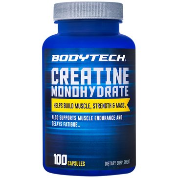 BodyTech Creatine Monohydrate Capsules, 100-count