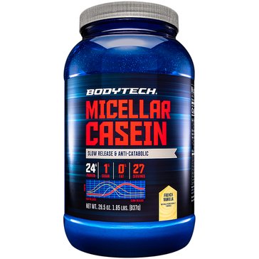 BodyTech Micellar Casein Slow Release & Anti-Catabolic Protein French Vanilla Powder, 27 Servings 