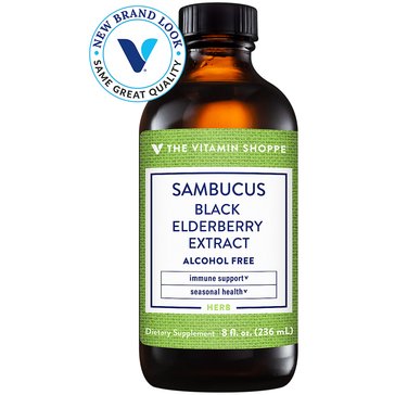 The Vitamin Shoppe Sambucus Black Elderberry Extract, 8 Fl oz