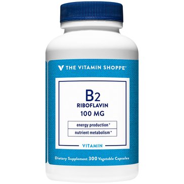 Vitamin Shoppe, Vitamin B2 Riboflavin 100 MG, 300 Caps