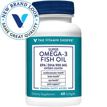 The Vitamin Shoppe Super Omega 3 Fish Oil 1290mg Softgels, 60-count