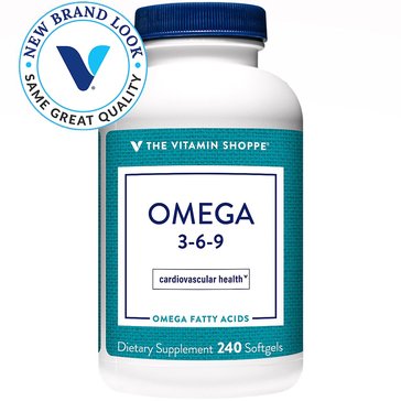 The Vitamin Shoppe Omega 3-6-9 Essential Fatty Acids -Softgels, 240-count