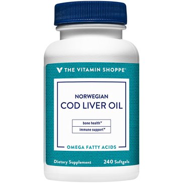 Vitamin Shoppe, Cod Liver Oil, 240 Softgels