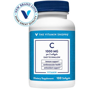 The Vitamin Shoppe Vitamin C 1,000mg Softgels, 100-count
