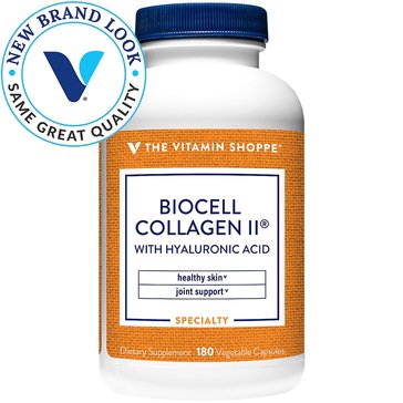 The Vitamin Shoppe BioCell Collagen II with Hyaluronic Acid 1000mg Capsules, 60-count