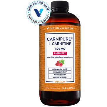 The Vitamin Shoppe Carnipure L-Carnitine Amino Acid 1,100mg Raspberry Fluid, 16 fl oz