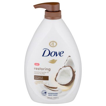 Dove Coconut Milk and Jasmine Body Wash 34oz