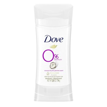 Dove Women's Zero Coconut Pink Jasmine Deodorant 2.6oz