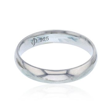 4mm Plain Band, Silver