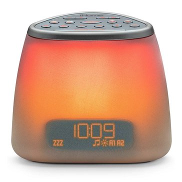 iHome Zenergy Dream Mini Dual Alarm with Sound and Light Therapy