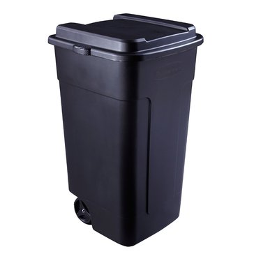 Rubbermaid Roughneck 45 Gallon Wheeled Rollout Trash Can with Lid